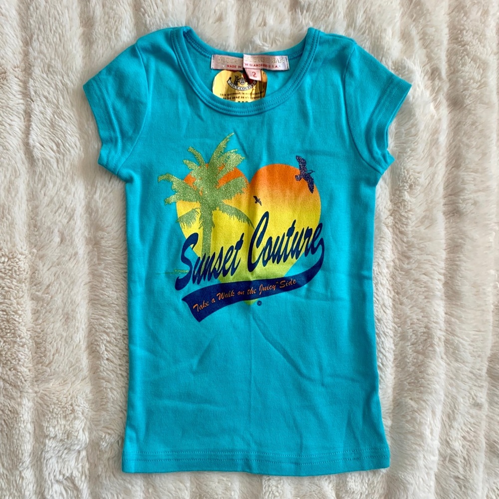 Juicy Couture toddler girl sunset tee 2T NEW